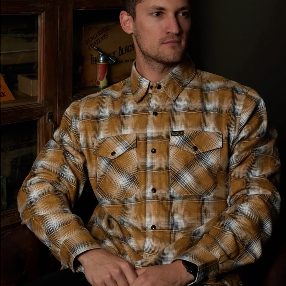 DIXXON The Sutter Yellow and Black Flannel
